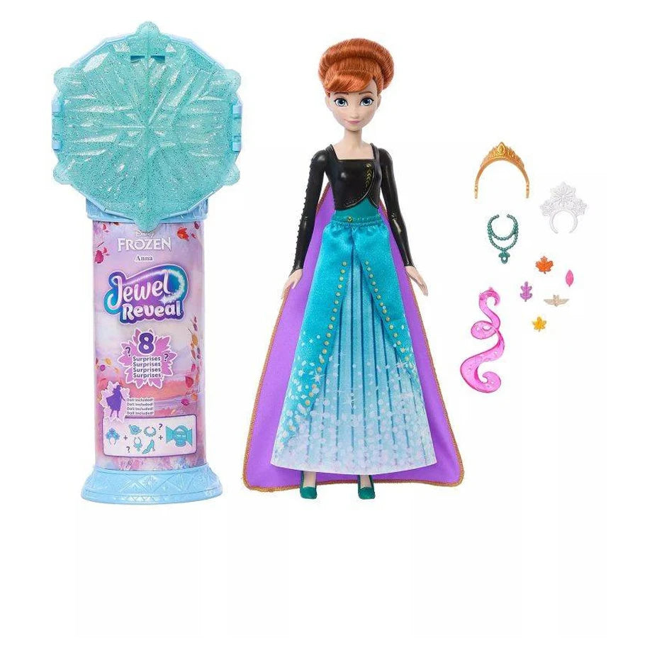 Disney Frozen Anna Jewel Reveal Doll Playset (8 Surprises)