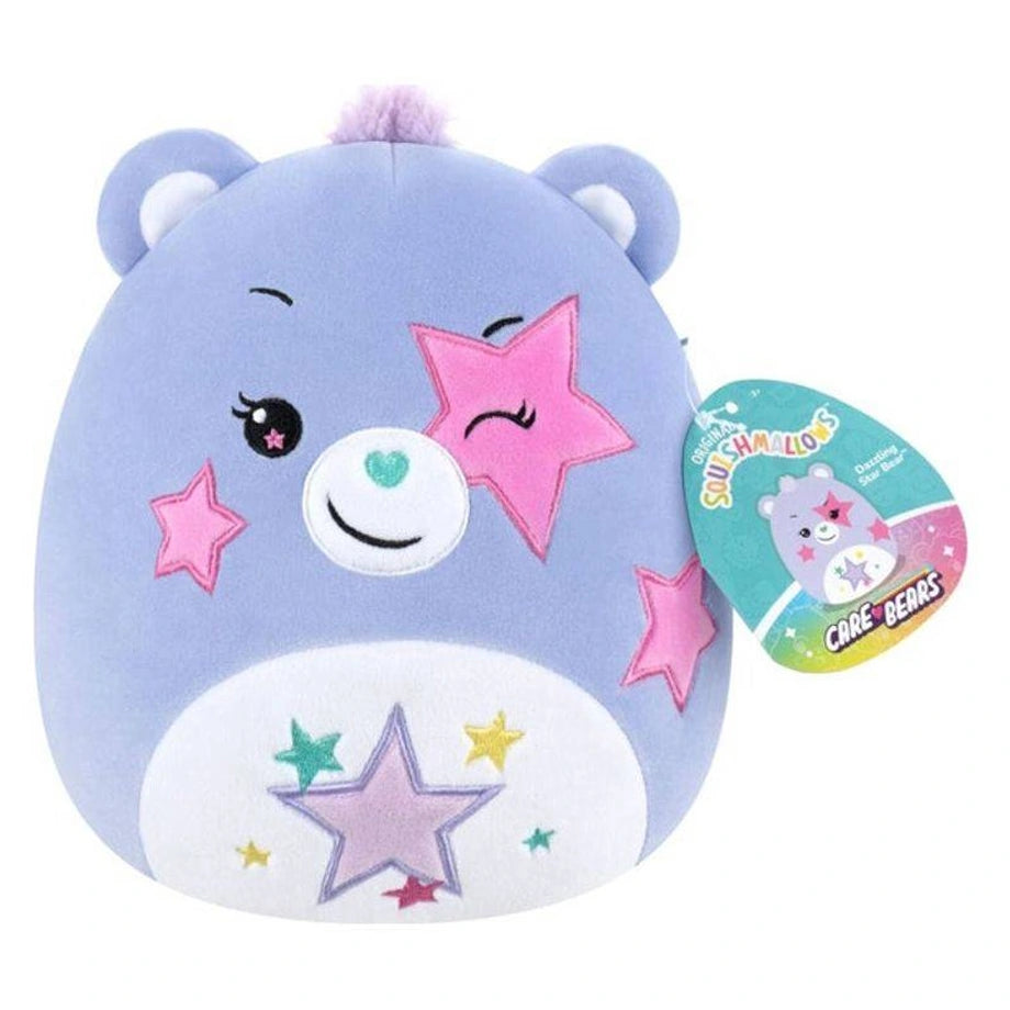 Squishmallows Care Bears Dazzling Star Bear (Blue/Pink)