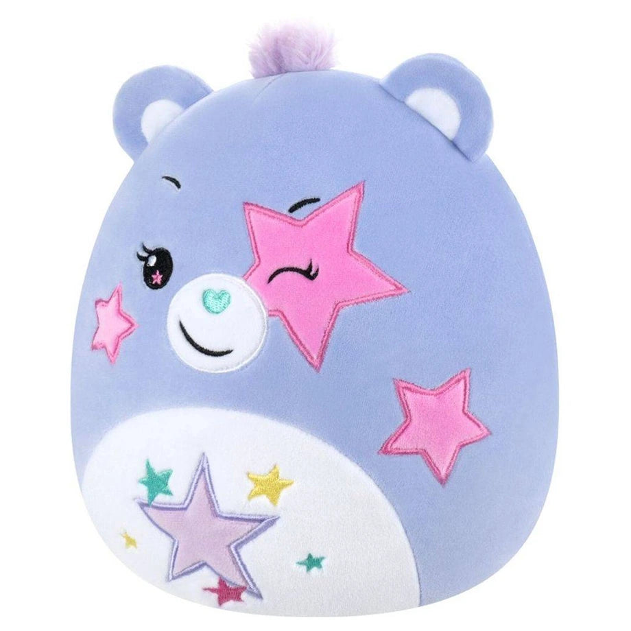 Squishmallows Care Bears Dazzling Star Bear (Blue/Pink)