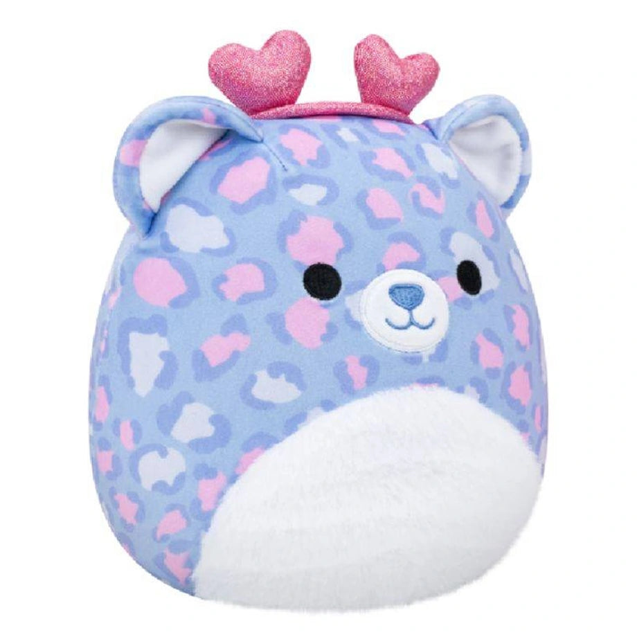 Squishmallows Leopard Valentine Plush (Purple/Pink/White)