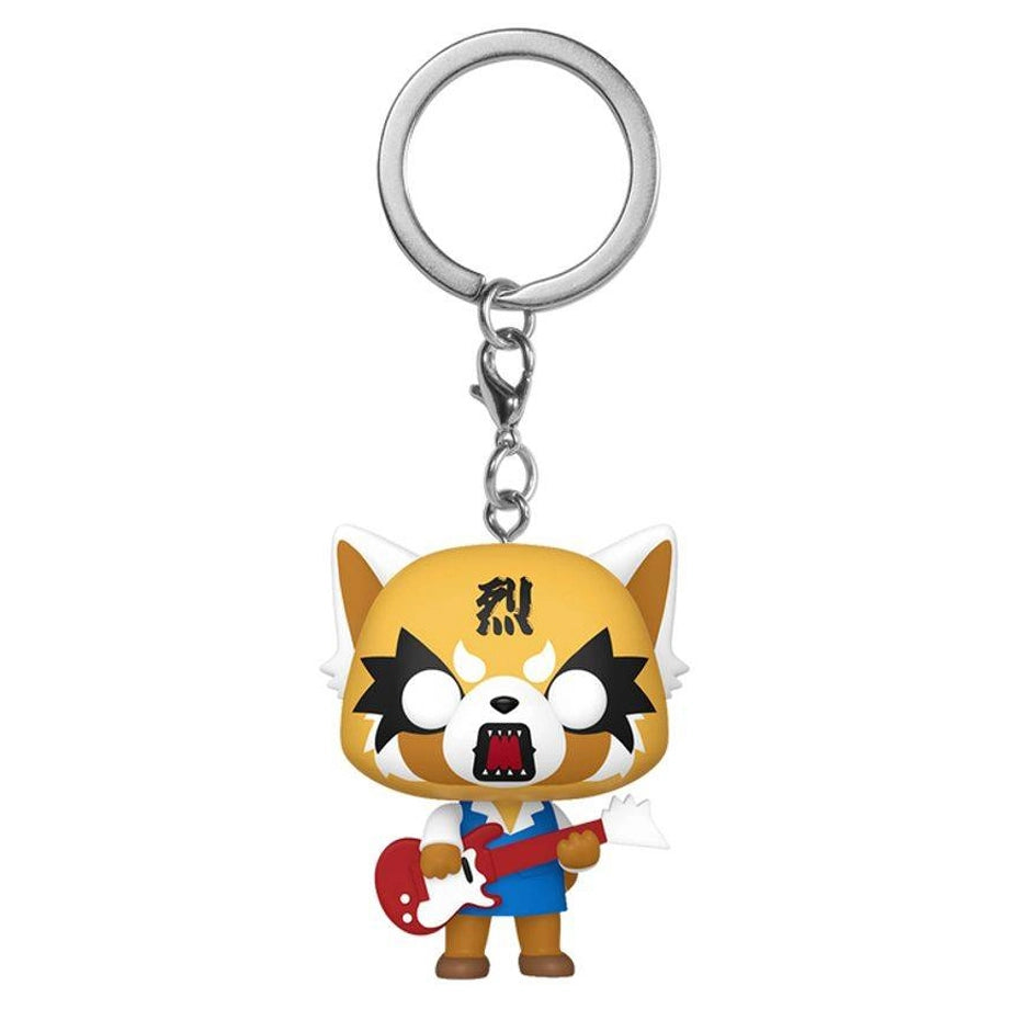 Funko Pocket POP! Aggretsuko with Guitar Vinyl Keychain (10.2 cm)