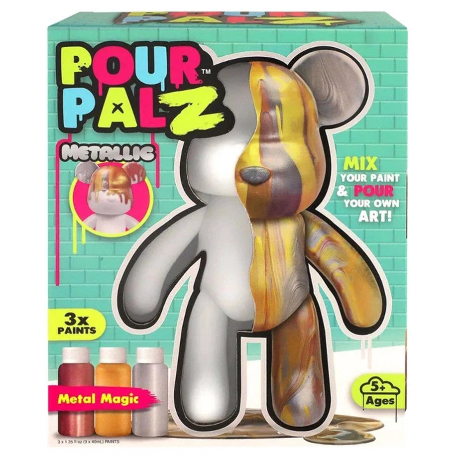 Pour Palz Metallic Mix & Pour Metal Magic Bear DIY Kit (Wave 3)