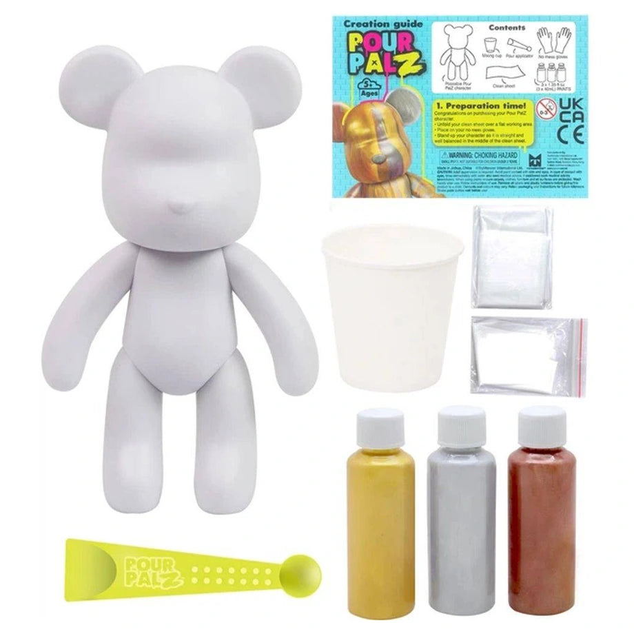 Pour Palz Metallic Mix & Pour Metal Magic Bear DIY Kit (Wave 3)