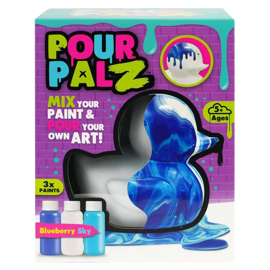 Pour Palz Mix & Pour Paint Large Blueberry Sky DIY Activity Kit