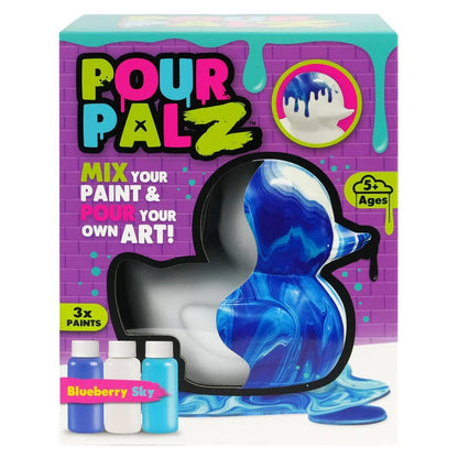 Pour Palz Mix & Pour Paint Large Blueberry Sky DIY Activity Kit