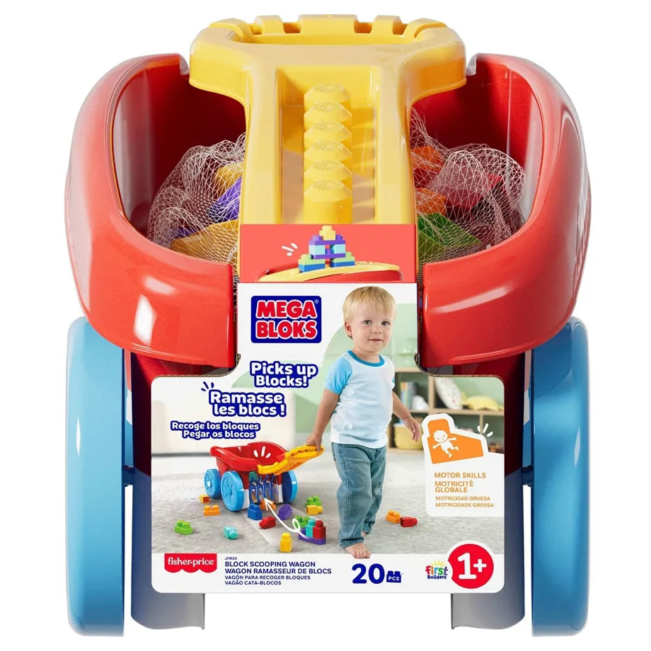 Fisher-Price Mega Bloks Scooping Wagon (20 Pieces)