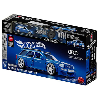 Mattel Brick Shop Hot Wheels Audi Avant RS2 Kit (Blue)