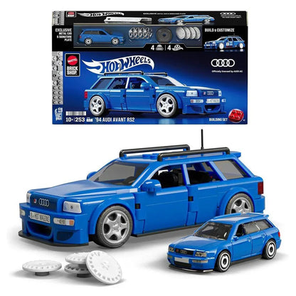 Mattel Brick Shop Hot Wheels Audi Avant RS2 Kit (Blue)