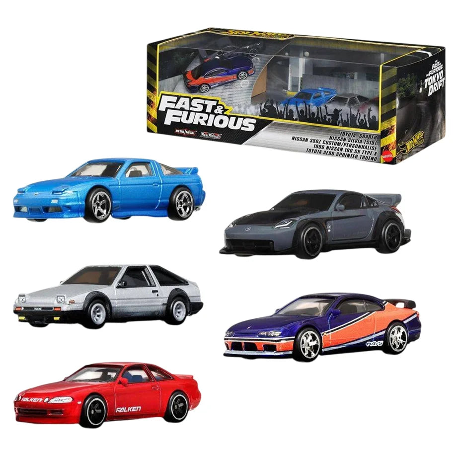 Hot Wheels Fast & Furious Premium Cars Set (Pack of 5)