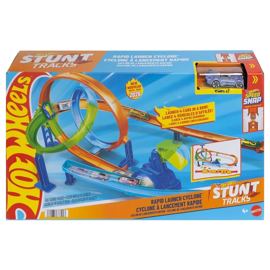 Hot Wheels Rapid Launch Cyclone Track Set