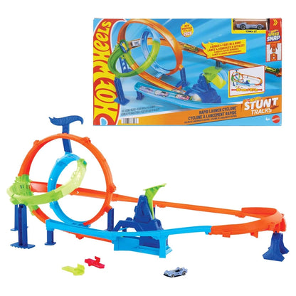 Hot Wheels Rapid Launch Cyclone Track Set