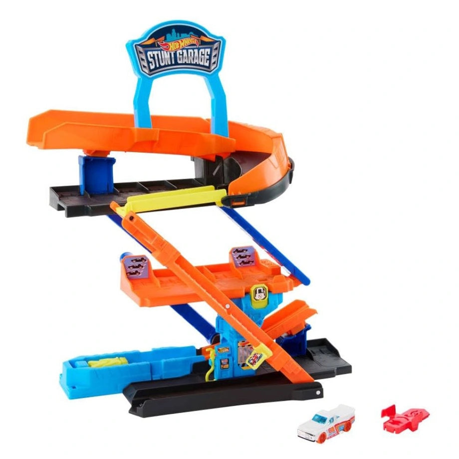 Hot Wheels City Transforming Stunt Garage Track Playset