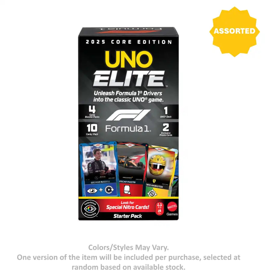 UNO Elite Formula 1 2025 Core Edition Starter Pack (Assorted)