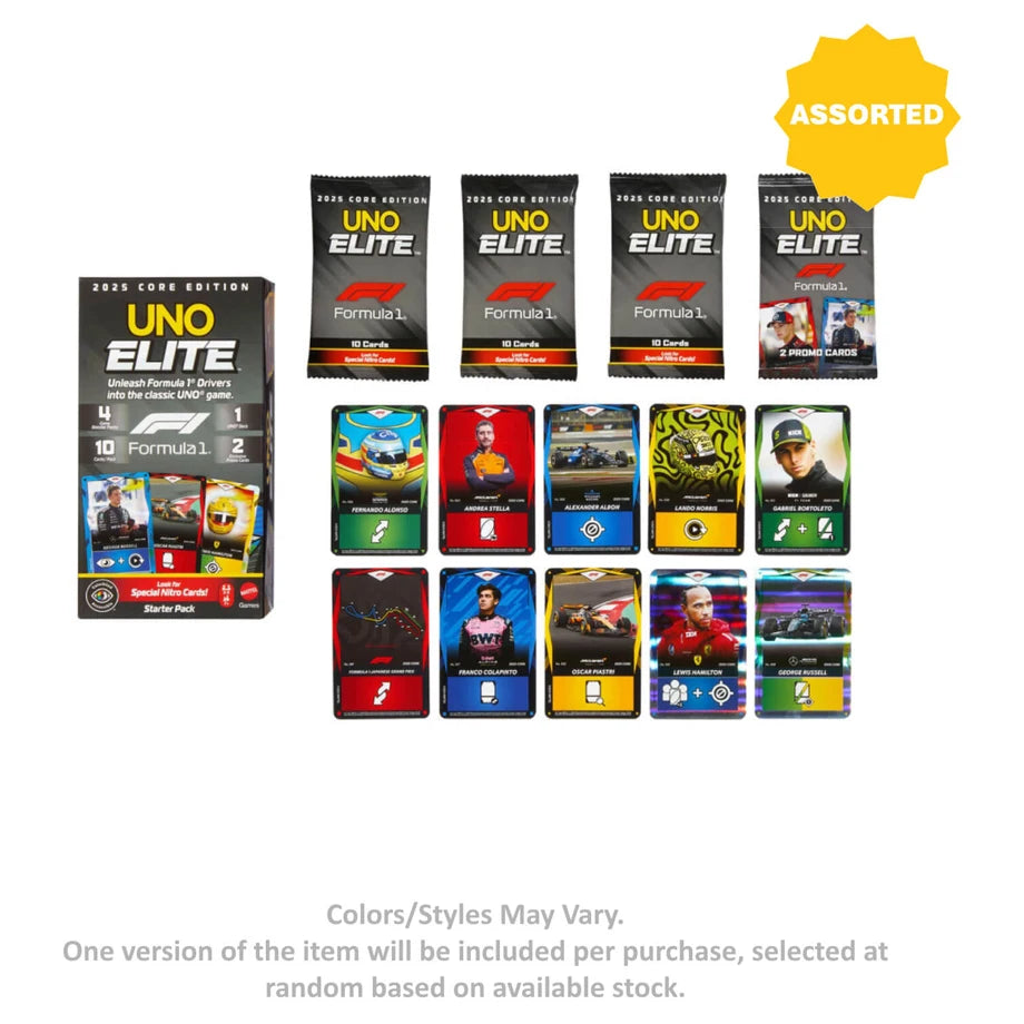 UNO Elite Formula 1 2025 Core Edition Starter Pack (Assorted)