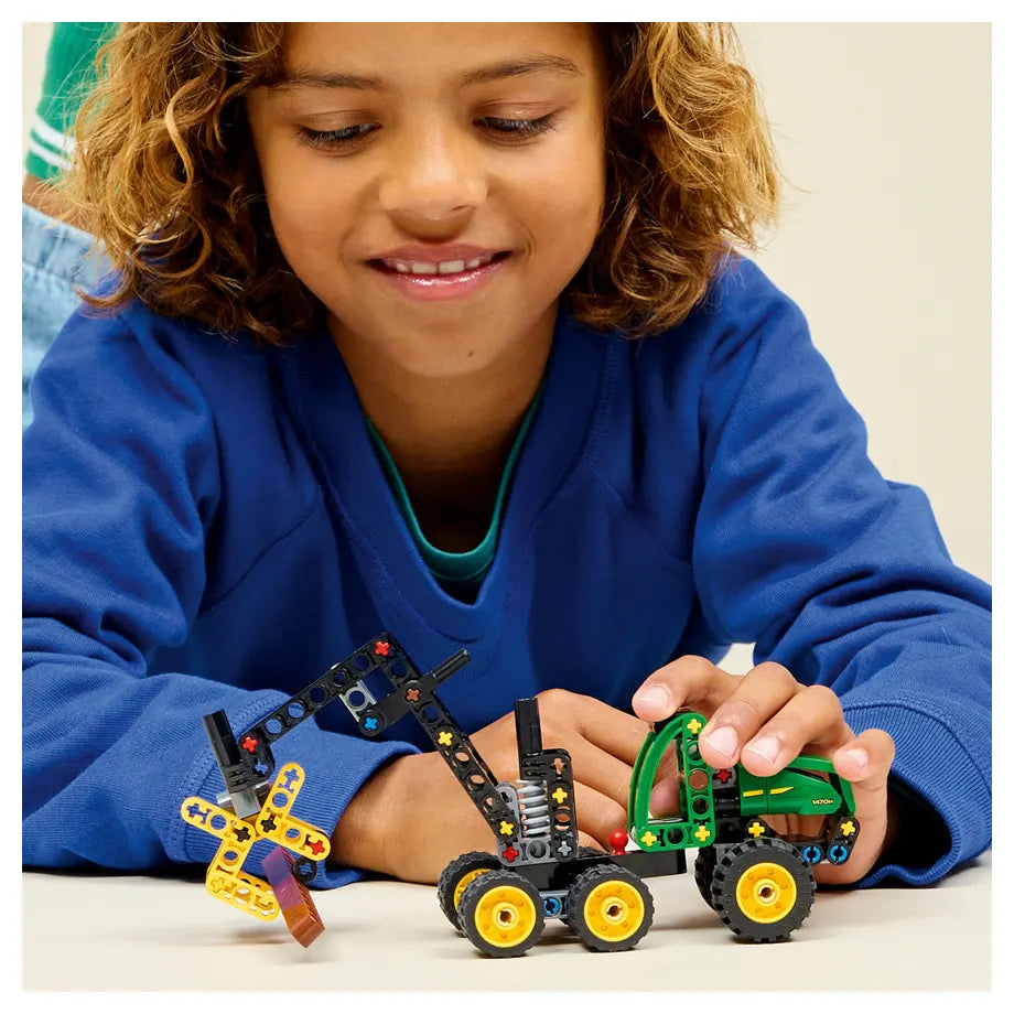 LEGO Technic John Deere 1470H Wheeled Harvester 42218 Building Toy Set (117 Pieces)