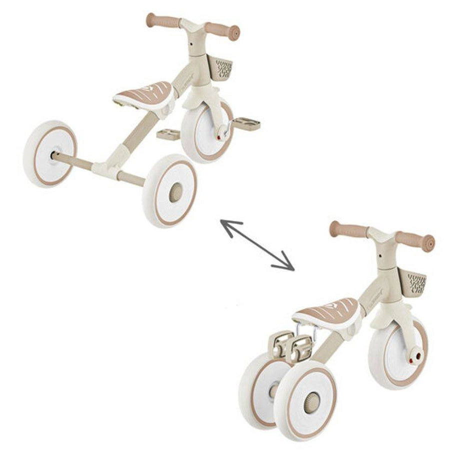Globber Ecologic 2-in-1 Plus Learning Trike (Beige/White)