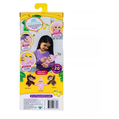 Little Live Pets Series 3 My Baby Monkey Minis Luna Lemon Interactive Plush Toy