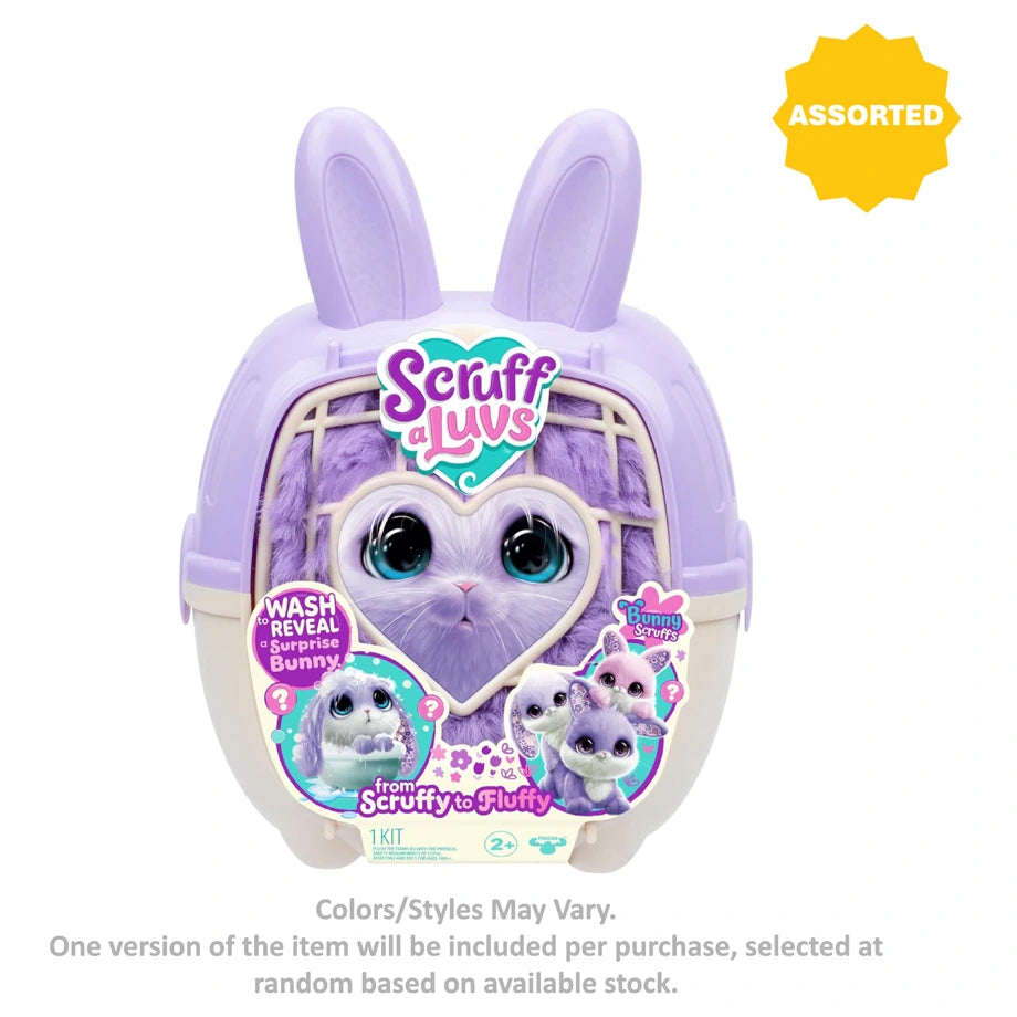Scruff-a-Luvs Scruffy to Fluffy Bunny Plush (Assorted)