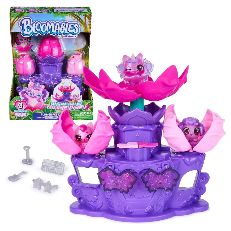 Hatchimals Bloomables Flower Fest Collectible Figures Playset (Pack of 3)