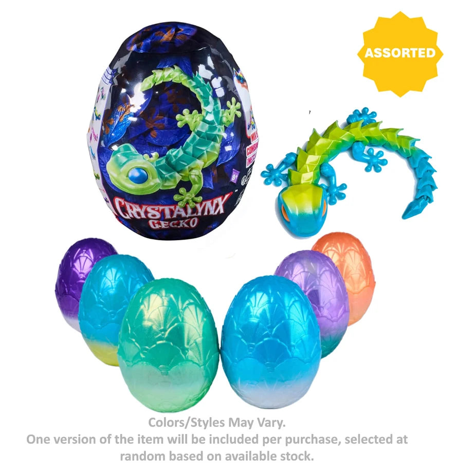 CrystaLynx Gecko Surprise Egg Capsule (22.8 cm)