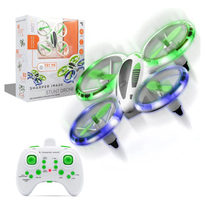 Sharper Image Glow Stunt RC Quadcopter Drone