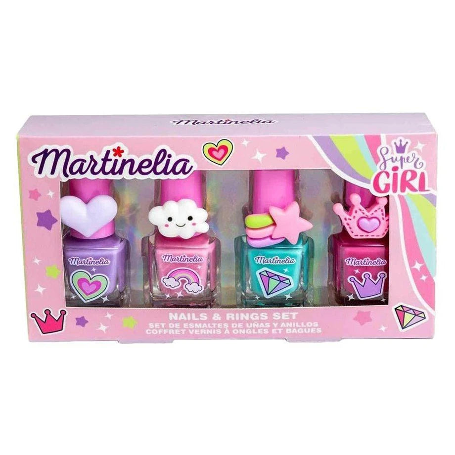 Martinelia Super Girl Nail & Rings Set (8 Pieces)