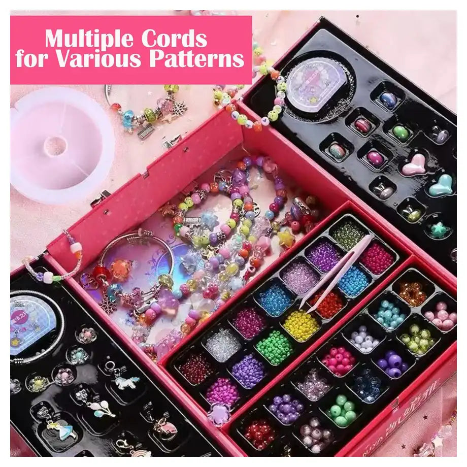 Caniya DIY Beads Jewelry Kit with Box (3688 pcs)