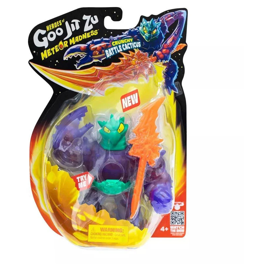 Heroes of Goo Jit Zu Meteor Madness Crunchy Battle Cacticus Action Figure