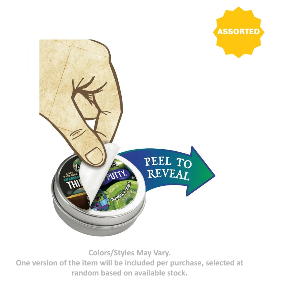 Crazy Aaron’s Peel To Reveal Lost Treasure Mini Thinking Putty (13.3 g)