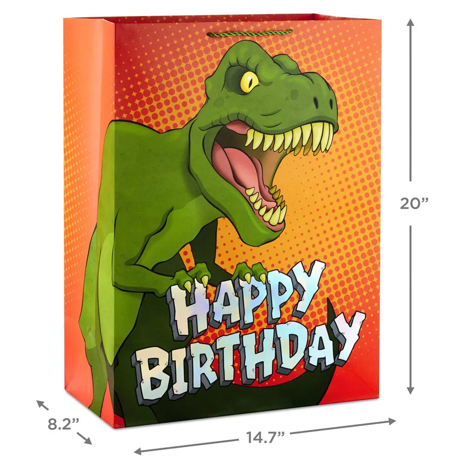 Hallmark Dino Happy Birthday Jumbo Gift Bag (37.3 x 20.8 x 50.8 cm)