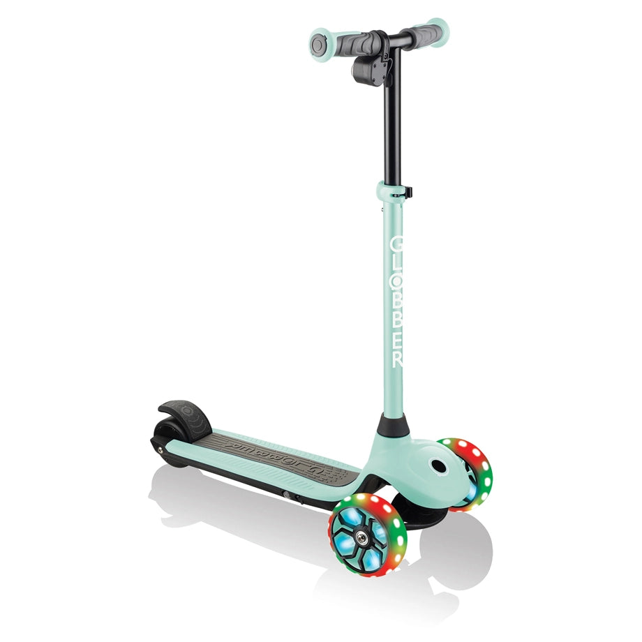 Globber E-Motion 4 Plus Electric 3-Wheel Foldable Kick Scooter (Mint Green)