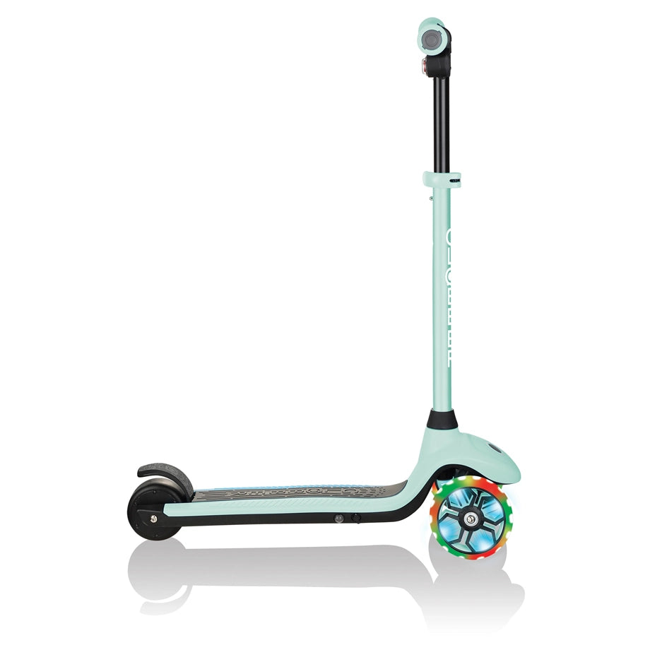 Globber E-Motion 4 Plus Electric 3-Wheel Foldable Kick Scooter (Mint Green)