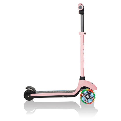 Globber E-Motion 4 Plus Electric 3-Wheel Foldable Kick Scooter (Pastel Pink)