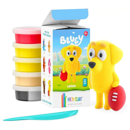 Hey Clay Bluey Lucky Air-Dry Clay Set (5 Cans)