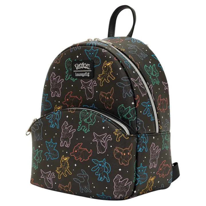 Loungefly Pokemon Evee & Eeveelutions Mini‎ Backpack Pokemon Loungefly Eevee Evolutions Eeveelutions Floral  main image 4