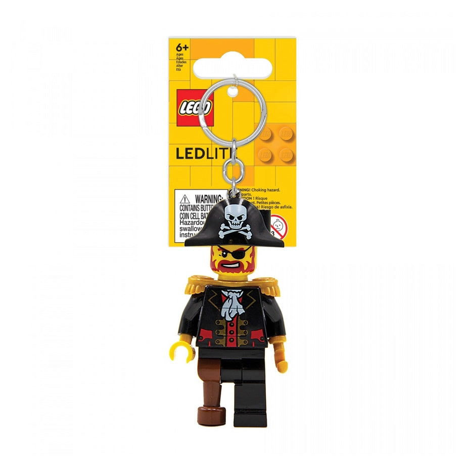 LEGO IQ Minifigures Pirate Captain Brickbeard Keychain Light (7.62 cm)