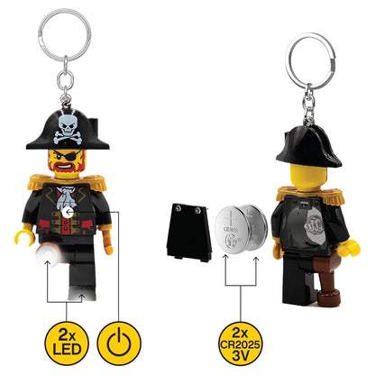 LEGO IQ Minifigures Pirate Captain Brickbeard Keychain Light (7.62 cm)