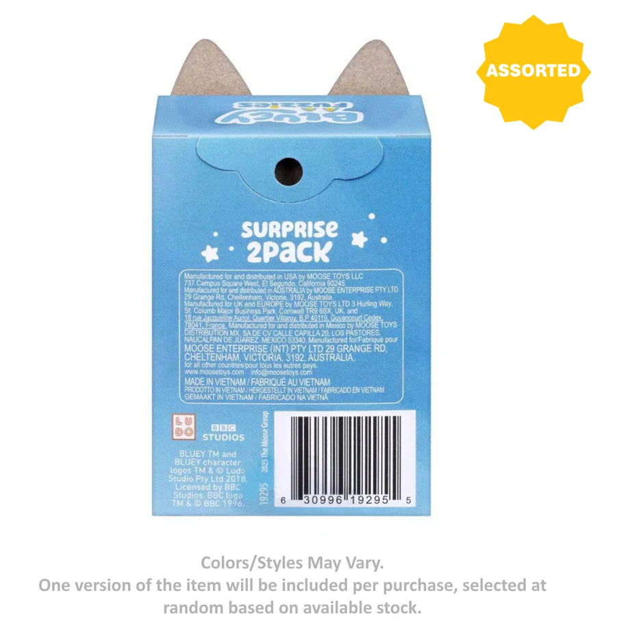 Bluey Fuzzies Series 1 Surprise Figures 2-Pack (Assorted)