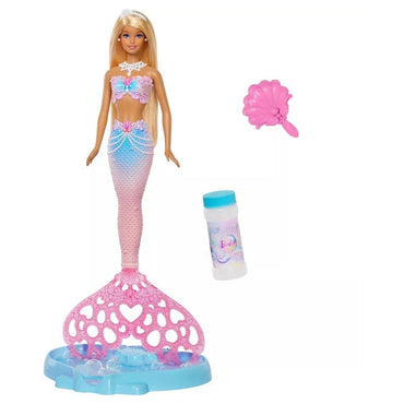 Mattel Barbie Bubble Sparkle Mermaid Doll With Bubble Solution (60 ml)