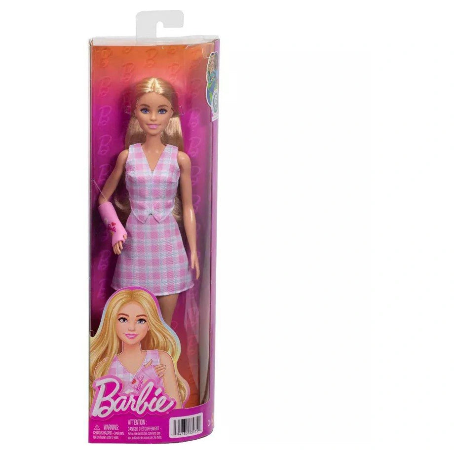 Mattel Barbie Fashionistas Doll With Arm Cast (29.79 cm, Pink)