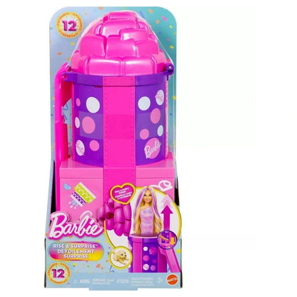 Mattel Barbie Rise & Surprise Pet Birthday Series Doll Playset (12 Surprises)
