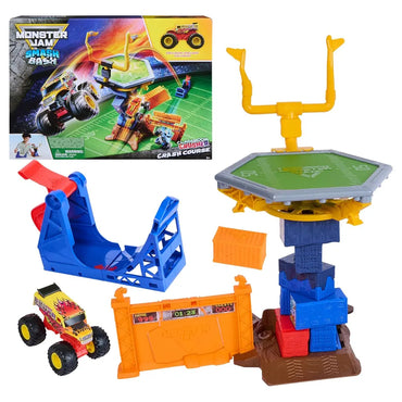 Monster Jam Smash & Bash Classroom Crusher Crash Course Playset (1:64)