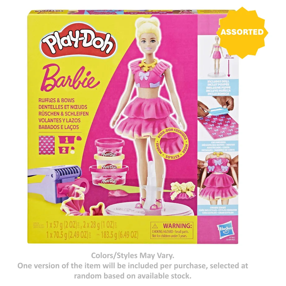 Play-Doh Barbie Dolls Craft Compound Set (182.3 g, 29.21 cm, Assorted)