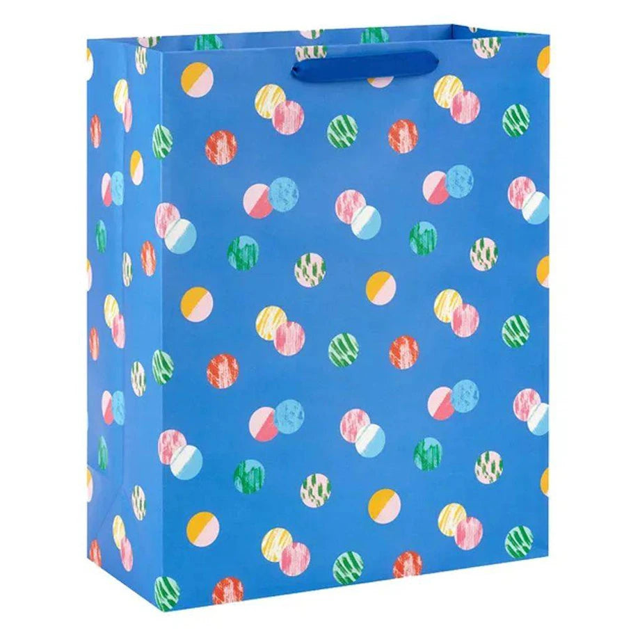 Hallmark Playful Polka Dots Extra Large Gift Bag (31.75 x 14.48 x 39.37 cm, Blue)