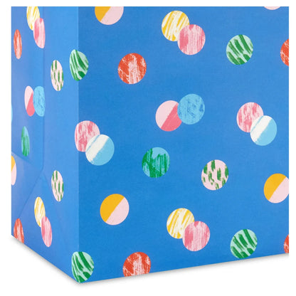 Hallmark Playful Polka Dots Extra Large Gift Bag (31.75 x 14.48 x 39.37 cm, Blue)