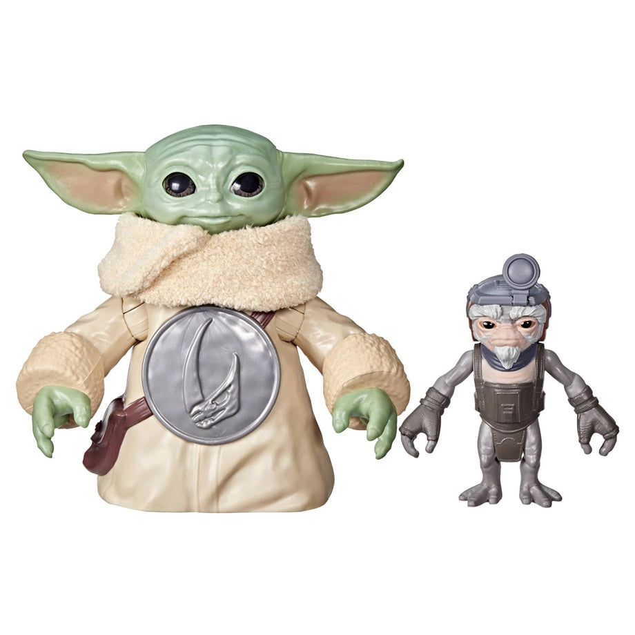 Star Wars The Mandalorian And Grogu Huggin' Grogu Interactive Action Figure Set (16.51 cm, Pack of 2)