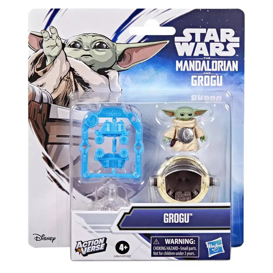Star Wars The Mandalorian And Grogu ActionVerse Grogu Action Figure Playset (3.3 cm)