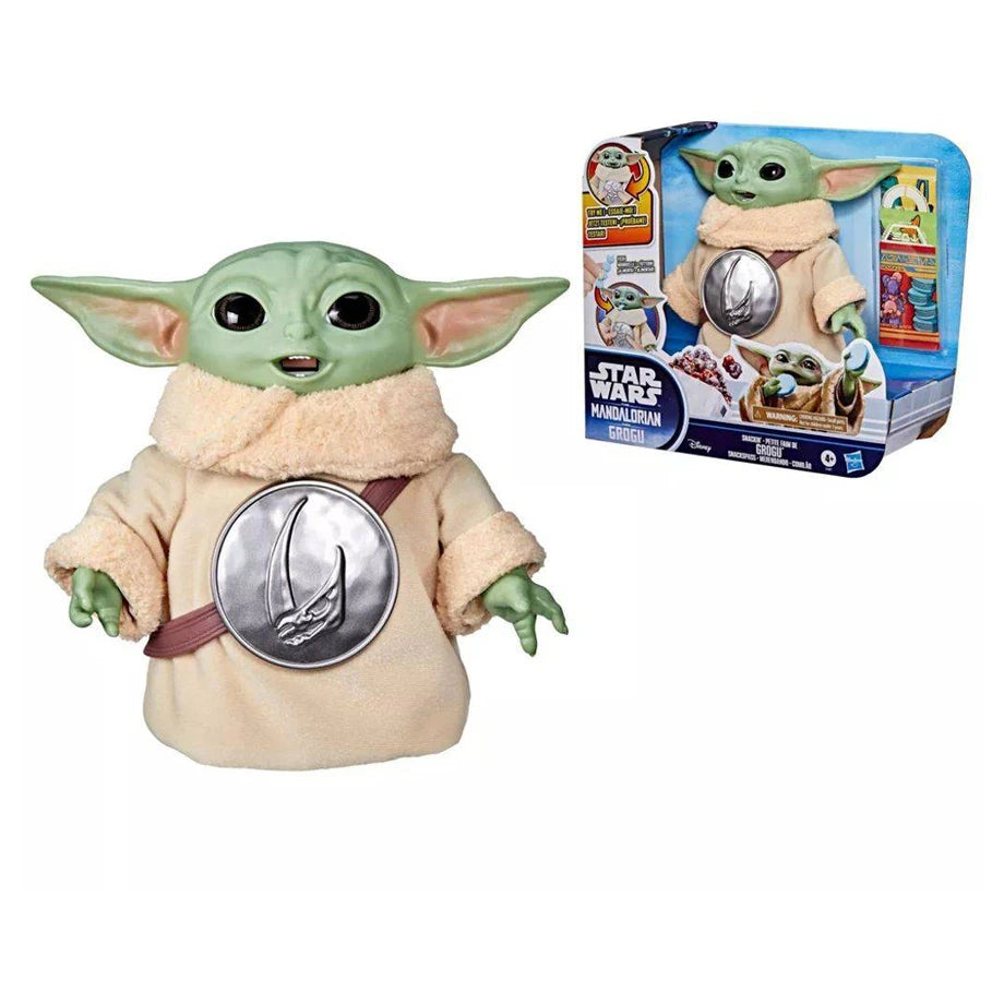 Star Wars The Mandalorian And Grogu Snackin’ Grogu Interactive Action Figure (16.51 cm)