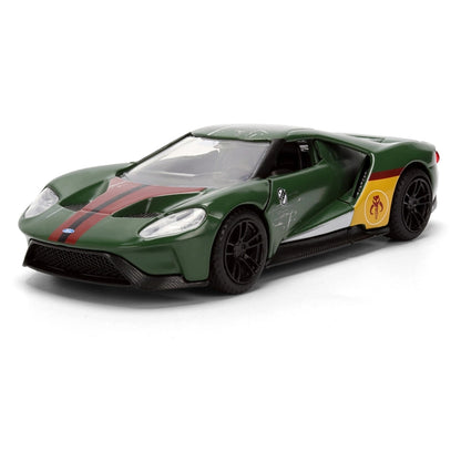 Jada Toys Wars Boba Fett 2017 Ford GT Die-cast Car (1:32, Green/Yellow)