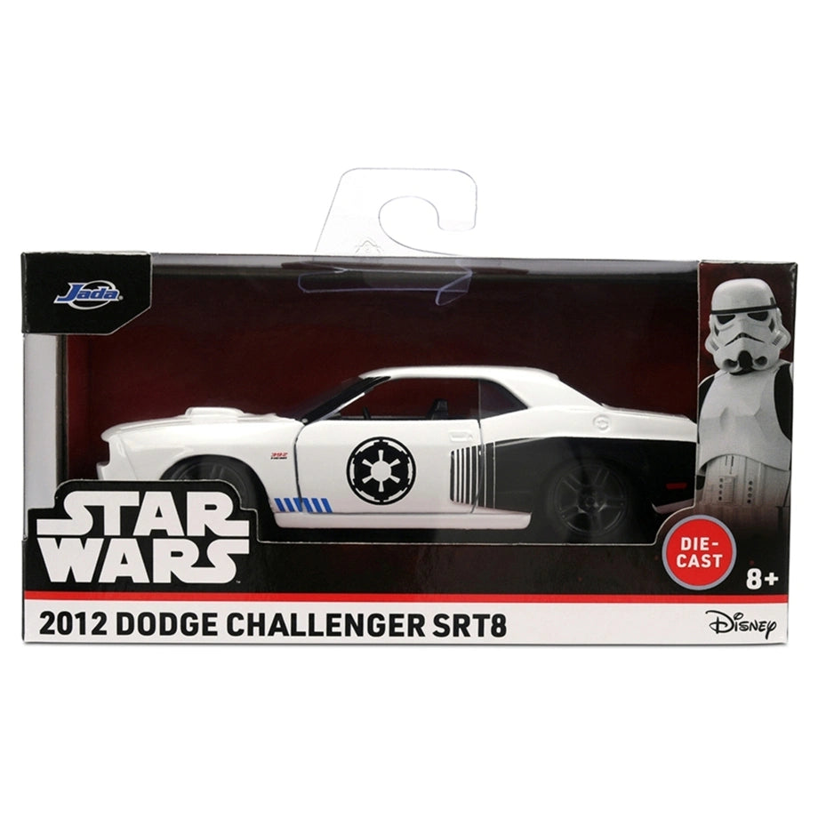 Jada Toys Wars Stormtrooper 2012 Dodge Challenger SRT8 Die-cast Car (1:32, White/Black)